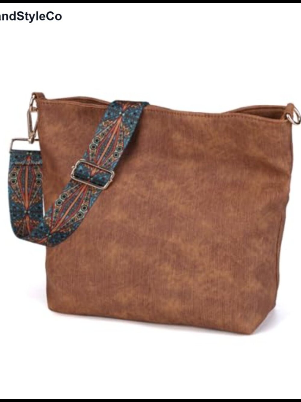 Women's Slouchy Hobo Bag Crossbody Purse with Faux Leather